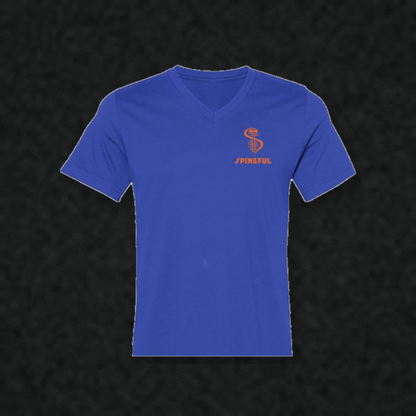 NY State of Spine V-Neck Tee