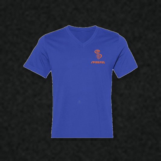 NY State of Spine V-Neck Tee